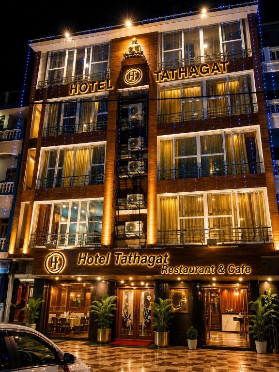 Restaurant interior at Hotel Tathagat